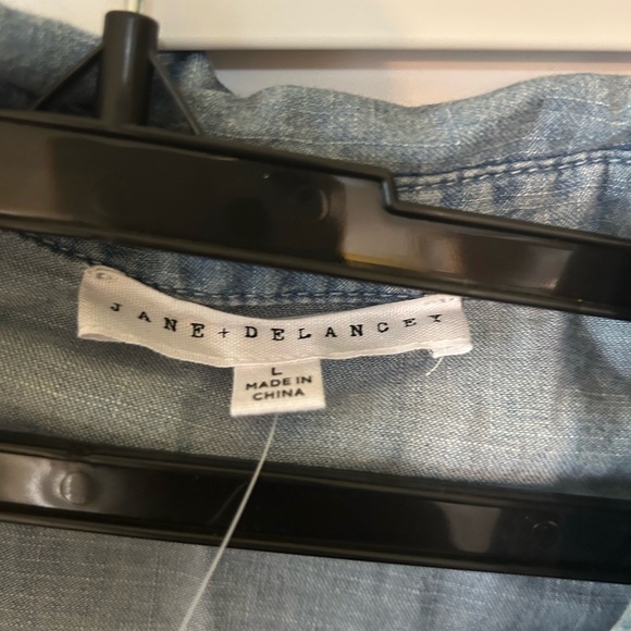 Jane and Delancey Blue Button Down Shirt - Picture 2 of 2